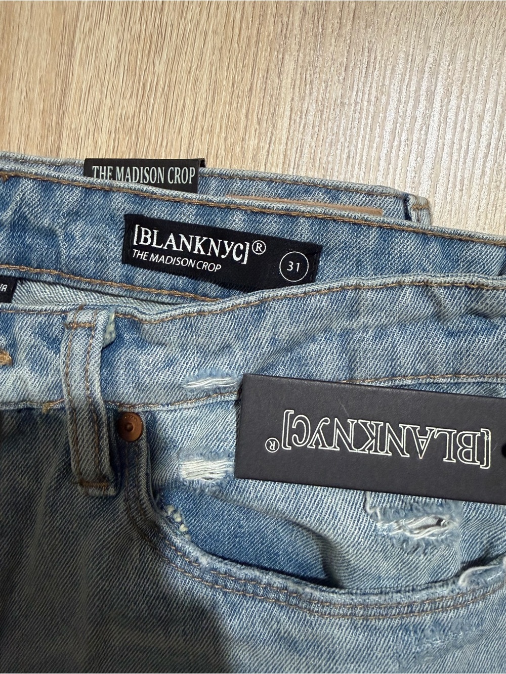 Blank NYC Light Wash High-Rise Distressed Women's Jeans